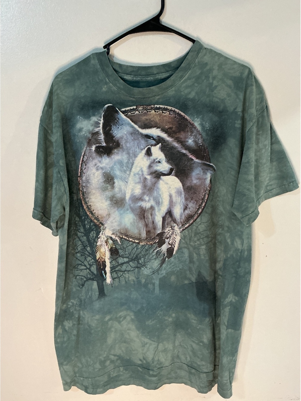 The Mountain white wolves shirt